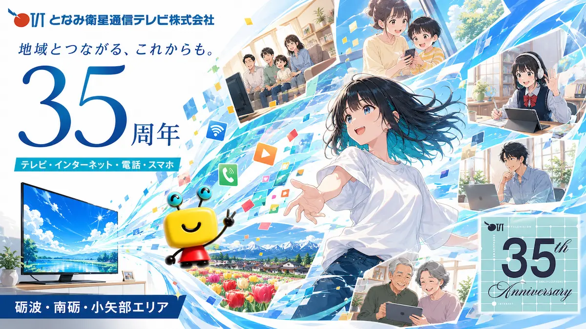 となみ衛星通信テレビ35周年