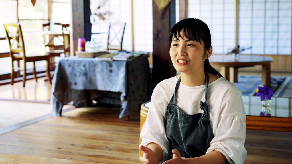 食への思いを語る自然栽培 のざわふぁーむのまなちゃん